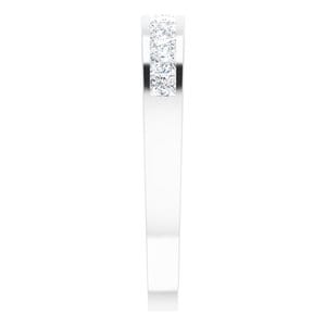 Rings 14K White 1/2 CTW Natural Diamond Anniversary Band