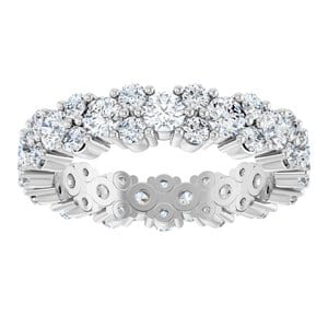 Rings 14K White 1 3/4 CTW Natural Diamond Eternity Band Size 7