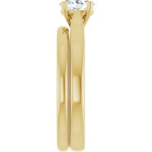 Rings 14K Yellow 6x4 mm Oval Engagement Ring Mounting