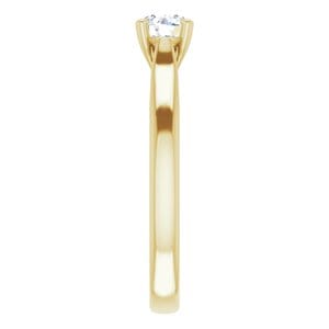 Rings 14K Yellow 4.8 mm Round Engagement Ring Mounting