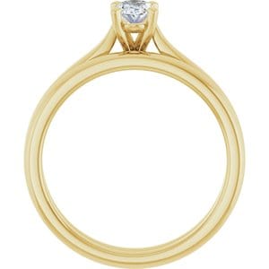 Rings 14K Yellow 6x4 mm Oval Engagement Ring Mounting