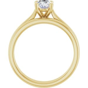 Rings 14K Yellow 7x5 mm Oval Engagement Ring Mounting