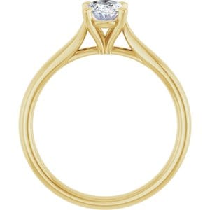 Rings 14K Yellow 7x5 mm Oval Engagement Ring Mounting