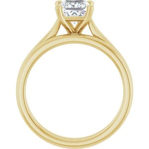 Rings 14K Yellow 5.5 mm Square Engagement Ring Mounting