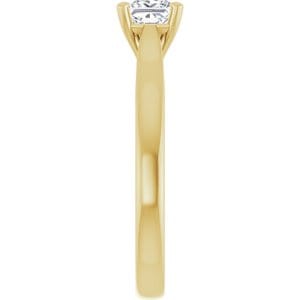 Rings 14K Yellow 4.5 mm Square Engagement Ring Mounting