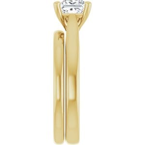 Rings 14K Yellow 5.5 mm Square Engagement Ring Mounting