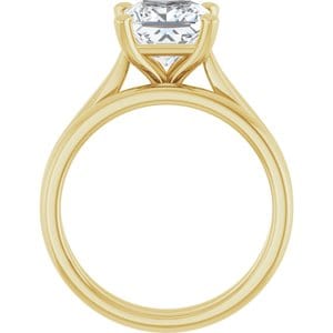 Rings 14K Yellow 7 mm Square Engagement Ring Mounting
