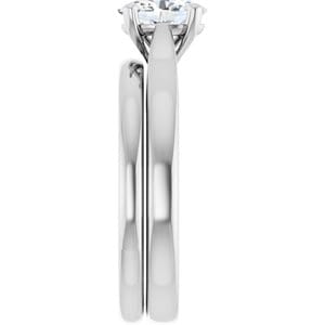 Rings Platinum 7x5 mm Oval Engagement Ring Mounting