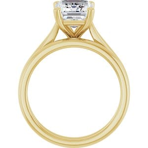 Rings 14K Yellow 9x7 mm Emerald Engagement Ring Mounting