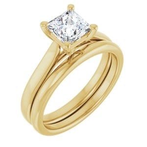 Rings 14K Yellow 5.5 mm Square Engagement Ring Mounting