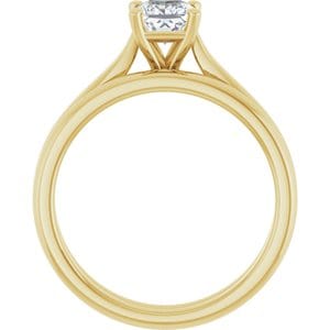 Rings 14K Yellow 4.5 mm Square Engagement Ring Mounting