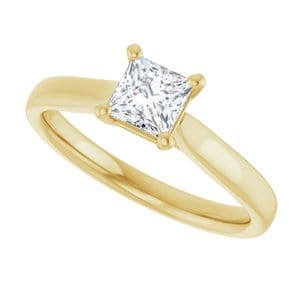 Rings 14K Yellow 4.5 mm Square Engagement Ring Mounting