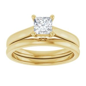 Rings 14K Yellow 4.5 mm Square Engagement Ring Mounting