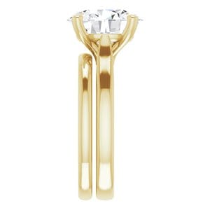 Rings 18K Yellow 11x9 mm Oval Engagement Ring Mounting