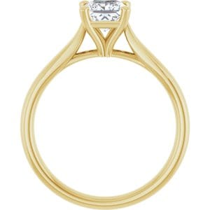 Rings 14K Yellow 5 mm Square Engagement Ring Mounting
