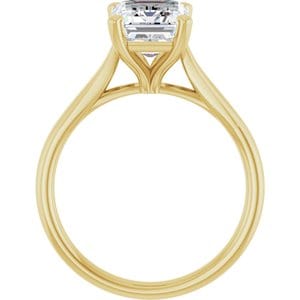 Rings 14K Yellow 9x7 mm Emerald Engagement Ring Mounting
