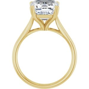 Rings 14K Yellow 11x9 mm Emerald Engagement Ring Mounting