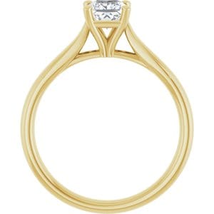 Rings 14K Yellow 4.5 mm Square Engagement Ring Mounting