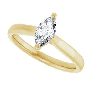 Rings 14K Yellow 8x4 mm Marquise Engagement Ring Mounting
