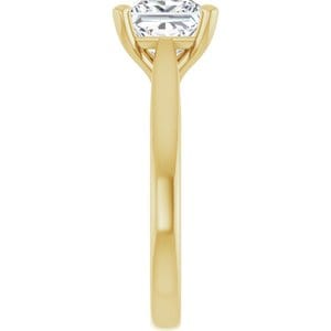 Rings 14K Yellow 7 mm Square Engagement Ring Mounting