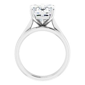 Rings Platinum 11x9 mm Emerald Engagement Ring Mounting
