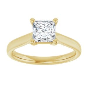 Rings 14K Yellow 5.5 mm Square Engagement Ring Mounting