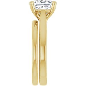 Rings 14K Yellow 7 mm Square Engagement Ring Mounting