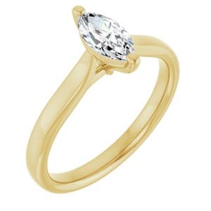 Rings 14K Yellow 8x4 mm Marquise Engagement Ring Mounting