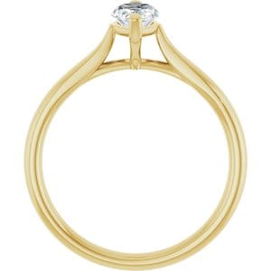 Rings 14K Yellow 9x4.5 mm Marquise Engagement Ring Mounting