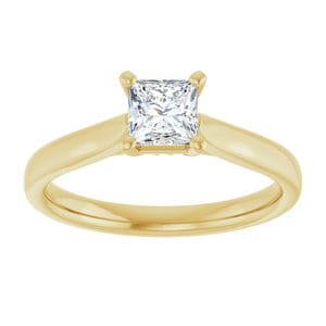 Rings 14K Yellow 4.5 mm Square Engagement Ring Mounting