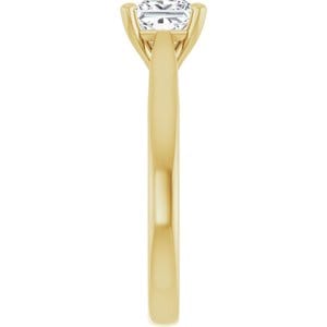 Rings 14K Yellow 5.5 mm Square Engagement Ring Mounting
