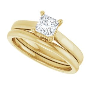 Rings 14K Yellow 4.5 mm Square Engagement Ring Mounting