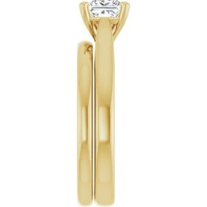 Rings 14K Yellow 5 mm Square Engagement Ring Mounting