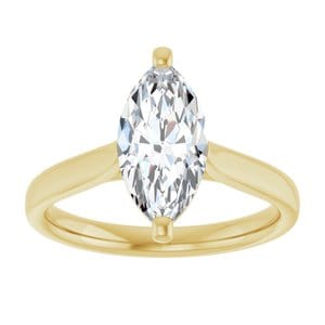 Rings 14K Yellow 12x6 mm Marquise Engagement Ring Mounting