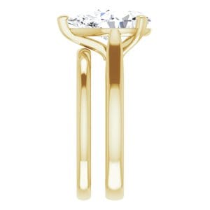 Rings 14K Yellow 12x8 mm Pear Engagement Ring Mounting