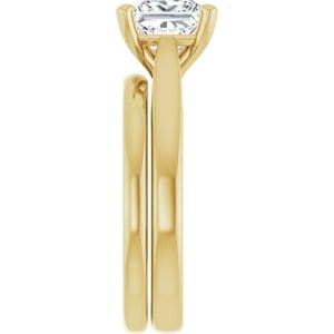 Rings 14K Yellow 6.5 mm Square Engagement Ring Mounting
