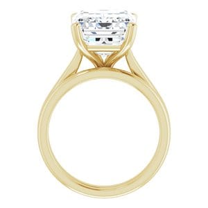 Rings 14K Yellow 12x10 mm Emerald Engagement Ring Mounting
