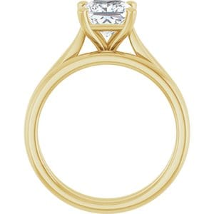 Rings 14K Yellow 6 mm Square Engagement Ring Mounting