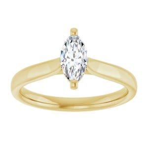 Rings 14K Yellow 8x4 mm Marquise Engagement Ring Mounting