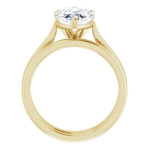 Rings 14K Yellow 12x8 mm Pear Engagement Ring Mounting