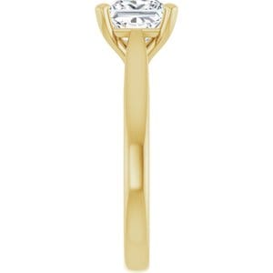 Rings 14K Yellow 6.5 mm Square Engagement Ring Mounting