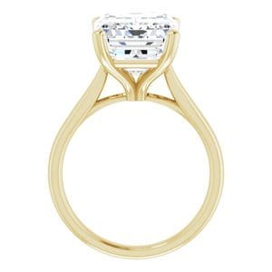 Rings 14K Yellow 12x10 mm Emerald Engagement Ring Mounting