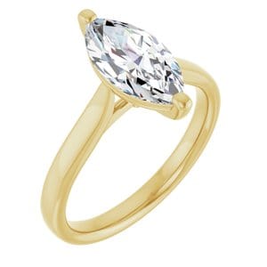 Rings 14K Yellow 12x6 mm Marquise Engagement Ring Mounting