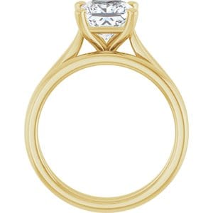 Rings 14K Yellow 6.5 mm Square Engagement Ring Mounting