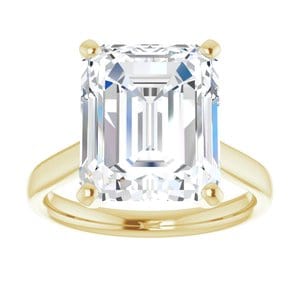 Rings 14K Yellow 12x10 mm Emerald Engagement Ring Mounting