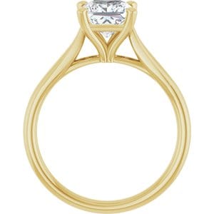 Rings 14K Yellow 6 mm Square Engagement Ring Mounting