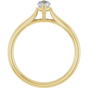 Rings 14K Yellow 8x4 mm Marquise Engagement Ring Mounting