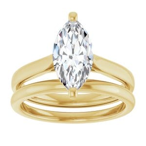 Rings 14K Yellow 12x6 mm Marquise Engagement Ring Mounting