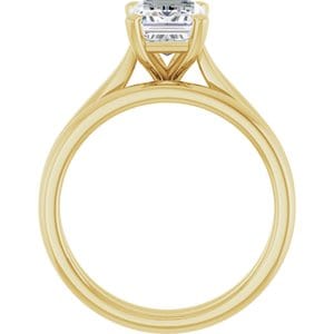 Rings 14K Yellow 8x6 mm Emerald Engagement Ring Mounting