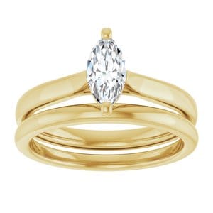 Rings 14K Yellow 8x4 mm Marquise Engagement Ring Mounting